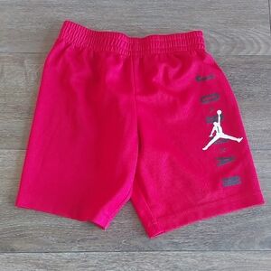 Jordan Red Athletic Shorts with Jumpman Logo